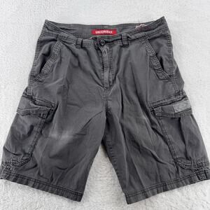 Unionbay Cargo Shorts Mens 34 Gray Classic Outdoor Pockets Casual Utility Summer